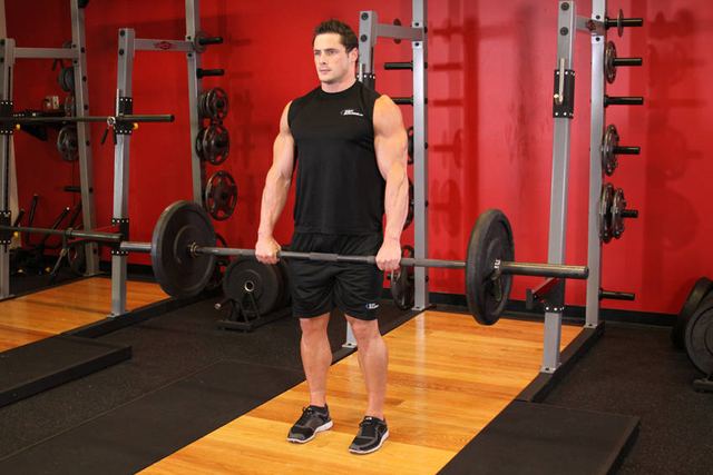 Barbell Deadlifts – end position