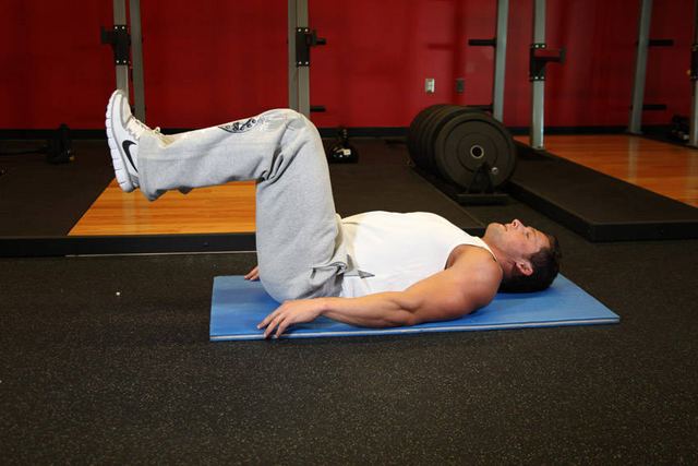 Reverse Crunches – start position